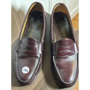 Sebago VINTAGE Men's Burgundy Penny Loafer 14D Made in USA